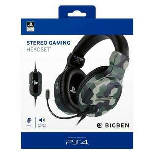 BigBen Stereo Gaming Headset V3 zöld terepmintás (2806204) kép