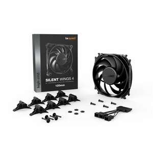 Be Quiet! Cooler 12cm - SILENT WINGS 4 120mm (1600rpm, 18, 9dB, fekete) kép