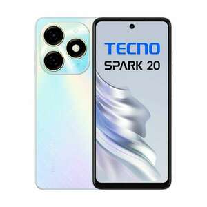 Tecno Spark 20 4G 256GB 8GB RAM, NanoSIM, Mobiltelefon, Cyber White kép