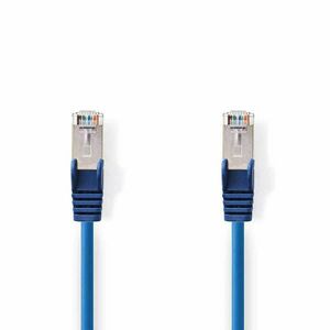 Cat 5e kábel | SF/UTP | RJ45 (8P8C) Dugasz | RJ45 (8P8C) Dugasz | 1.50 m | Kerek | PVC | Kék | Műanyag Zacskó kép