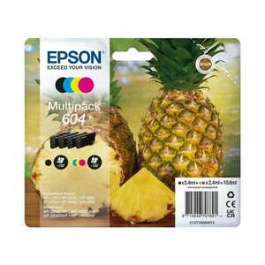 Epson 604 tintapatron 4 dB Eredeti Standard teljesítmény Fekete, Cián, Magenta, Sárga (C13T10G64020) kép