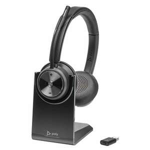 HP Poly Savi 7320-M UC / Microsoft Teams Wireless Headset - Fekete (8L553AA- ABB) kép