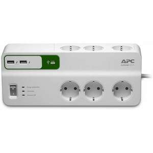 APC SurgeArrest Essential PM6U-GR - 5x Überspannungsschutz + 2x USB mit Ladefunktion (PM6U-GR) kép