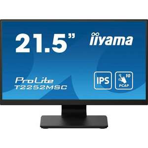 Iiyama T2252MSC-B2 21, 5" 1920x1080 5ms FHD USB HDMI DP (C) Fekete IPS érintőképernyős monitor kép