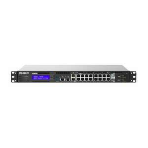 QNAP QGD-1602P Vezérelt L2 2.5G Ethernet (100/1000/2500) Ethernet-áramellátás (PoE) támogatása Fekete, Szürke (QGD-1602P-C3758-16G) kép