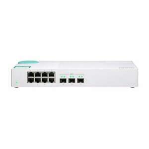 QNAP QSW-308S hálózati kapcsoló Beállítást nem igénylő (unmanaged) Gigabit Ethernet (10/100/1000) Fehér (QSW-308S) kép