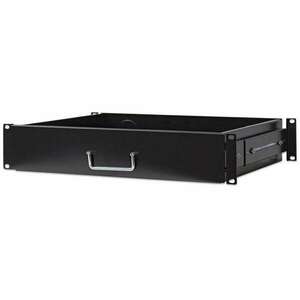 Intellinet 2U 19" Drawer Shelf rack polc 350mm fekete (714938) (in-714938) kép