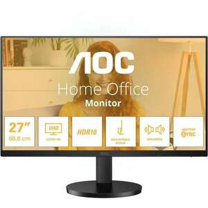 AOC U27B3AF számítógép monitor 68, 6 cm (27") 3840 x 2160 pixelek 4K Ultra HD LED Fekete (U27B3AF) kép