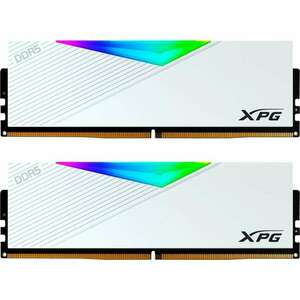 Adata 64GB / 6400 XPG Lancer RGB White (Intel XMP) DDR5 RAM KIT (2x32GB) (AX5U6400C3232G-DCLARWH) kép