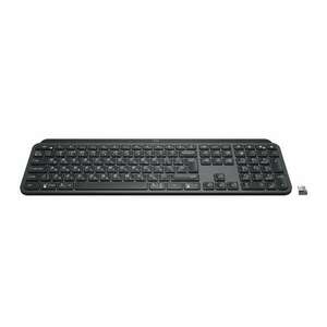 Logitech 920-009416 MX Keys Plus US (amerikai kiosztás), RF, Bluetooth grafitszürke vezeték nélküli billentyűzet kép