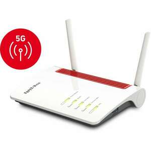 FRITZ!Box 6850 5G WiFi router Gigabit Ethernet Kétsávos (2, 4 GHz / 5 GHz) Fekete, Vörös, Fehér kép