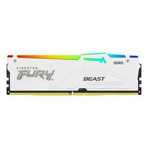 128GB 5600MHz DDR5 RAM Kingston Fury Beast White RGB CL40 (2x32GB) (KF556C40BWAK4-128) (KF556C40BWAK4-128) kép