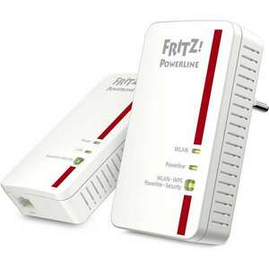 FRITZ!Powerline 1240E WLAN 1200 Mbit/s Ethernet/LAN csatlakozás Wi-Fi Fehér 1 dB (20002745) kép