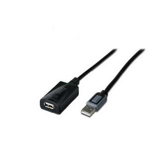 Digitus kábel repeater USB 2.0 1x male USB A-type, 1x female USB A-type 25m (DA-73103) (DA-73103) kép