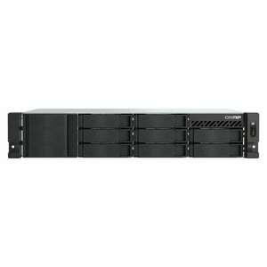 QNAP TS-855EU-8G tárolószerver Sztirol akrilnitril (SAN) Rack (2U) Intel Atom® C5125 8 GB DDR4 QuTS hero Fekete kép