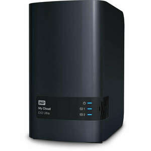 Western Digital My Cloud EX2 Ultra NAS Asztali Marvell Armada 385 1 GB DDR3 4 TB HDD My Cloud OS Fekete kép