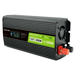 Green Cell INVGC12P500LCD Autós Inverter (12V / 500W) kép