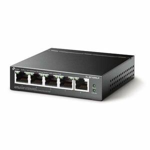 TP-Link Switch PoE - TL-SF1005LP (5 port 100Mbps; 5/4 af PoE port; 41W) kép