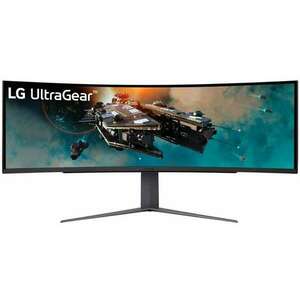 LG Ívelt Gaming 240Hz VA monitor 49" 49GR85DC, 5120x1440, 32: 9, 450cd/m2, 1ms, 2xHDMI/DisplayPort/3xUSB kép