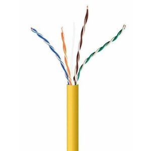 Gembird CAT5e U-UTP Installlation cable 305m Yellow kép