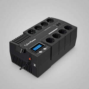 CYBERPOWER UPS BR700ELCD (8 aljzat) 700VA 420W, 230V szünetmentes elosztósor + USB LINE-INTERACTIVE kép