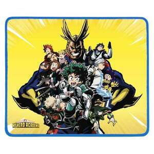 KONIX - MY HERO ACADEMIA "U.A 1.A" Gaming Egérpad 320x270mm, Sárga-Mintás kép