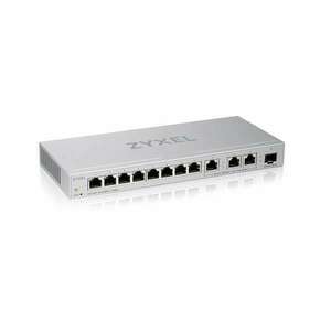 ZyXEL XGS1250-12 8xGbE LAN 3xMulti-Gig 1/2.5/5/10G LAN 1x 10G SFP+ port web menedzselhető Multi-Gigabit Switch kép