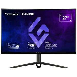 ViewSonic Monitor 27", VX2718-2KPC-MHDJ (VA, 2K, 165Hz, 1ms, 250cd/m2, 2xHDMI, DP, VESA, SPK, ívelt, mag.ál) kép