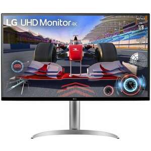 LG VA monitor 31.5" 32UQ750P, 3840x2160, 16: 9, 400cd/m2, 4ms, 2xHDMI/DisplayPort/USB-C/2xUSB, Pivot, hangszóró kép