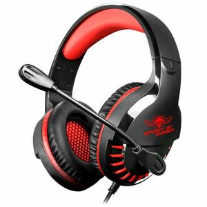 Spirit of Gamer Fejhallgató - PRO-H3 Red (MultiPlatform, mikrofon, 3.5mm jack, hangerőszabályzó, 2m kábel, narancssárga) kép