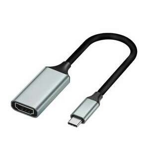 USB-C -> HDMI (anya) multimédiás adapter, USB 3.1, ezüstszín kép