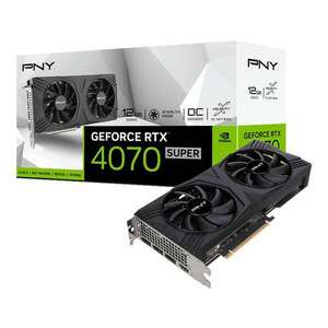 PNY RTX4070 SUPER - 12GB VERTO Overclocked Dual Fan DLSS 3 - VCG4070S12DFXPB1-O kép