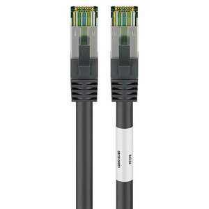 Goobay CAT 6A RJ45 Patch kábel + S/FTP CAT 8.1 nyers kábel 25m - Fekete (66729) kép