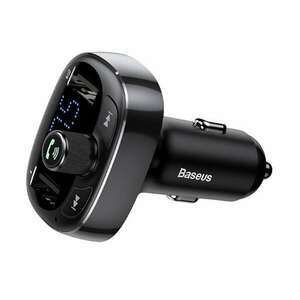 BASEUS bluetooth FM transmitter autós töltő 2 USB aljzat (36W, PD gyorstöltés támogatás, microSD kártyaolvasó) FEKETE Xiaomi Poco F5 Pro, Motorola Edge 40 5G (XT2303), Xiaomi Redmi 10A, TCL 4 kép