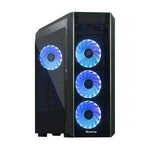 Chieftec Gaming Scorpion 3 RGB Mini ITX, mATX, ATX, 2x USB 3.0, 1x USB 2.0 RGB LED fekete gamer számítógépház kép