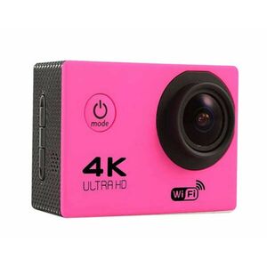 WiFi-s Akciókamera, F-60, 12MP sportkamera, FullHD video/60FPS, max.64GB TF Card, 30m-ig vízálló, A+ 170°, rózsaszín kép