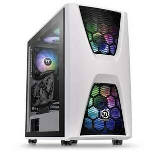 Thermaltake Commander C34 TG Snow ARGB Edition Midi Tower Fekete, Fehér számítógép ház kép