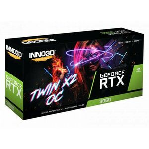 Inno3D GeForce RTX 3060 12GB DDR6 Twin X2 OC (LHR) kép