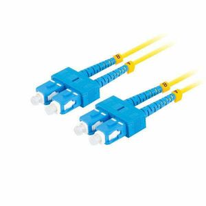 Lanberg FO-SUSU-SD11-0020-YE duplex optikai patch kábel 4xSC/UPC csatlakozóval, duplex 9/125 LSZH, 2m kép