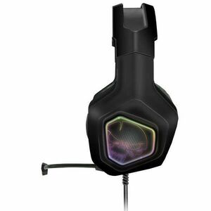 Spirit of Gamer Fejhallgató - ELITE H50 Black (MultiPlatform, RGB, 3.5mm Jack, mikrofon, hangerőszabályzó, nagy-párnás) kép