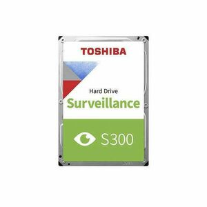 Toshiba Belső HDD 3.5" - S300 Surveillance 4TB (Bulk; Biztonságtechnikai rögzítőkbe; 128MB / 5400RPM) kép