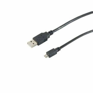 Noname USB A - microUSB cable 0, 6m Black kép