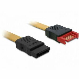 DeLock SATA 6 Gb/s plug > SATA receptacle 100cm Extension cable Yellow kép