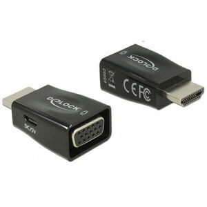 Delock 65902 HDMI-A apa > VGA anya adapter kép