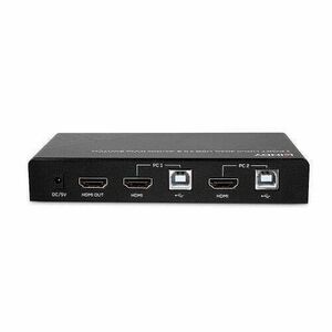 LINDY 2 Port HDMI 4K60, USB 2.0 & Audio KVM Switch kép