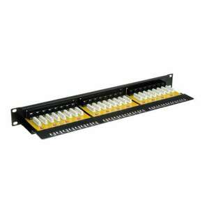 Value STP CAT6 24port 19" patch panel fekete (26.99.0362-5) (26.99.0362-5) kép