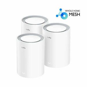 CUDY M1800(3-Pack) AX1800 WIFI 6 MESH fehér router (3db-os szett) kép