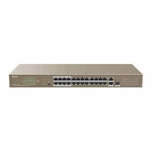 Tenda Switch PoE - TEF1126P-24-250W V2.0 (24x100Mbps; 2x1Gpbs; 1xSFP Combo; 24 af/at PoE+ port; 250W) kép