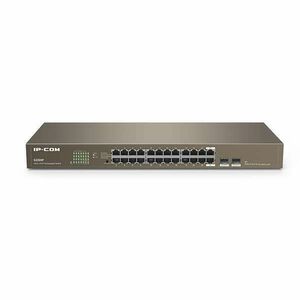 IP-COM Switch - G1024F (24 port 1Gbps + 2 port 1Gbps SFP; rackbe szerelhető) kép