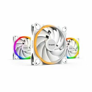 Be Quiet! Cooler 14cm - LIGHT WINGS WHITE 140mm PWM Triple Pack (RGB, 2200rpm, 31dB, fehér) kép